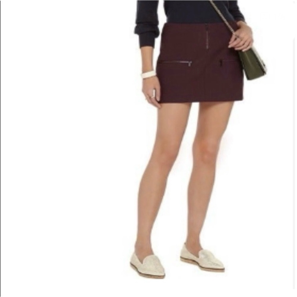 Elizabeth and James Deep Purple, burgandy, maroon Mini Skirt